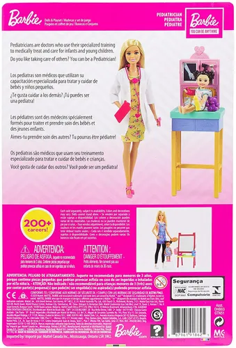 Lalka Barbie Kariera Pediatra GTN51