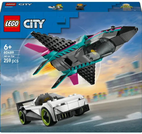 LEGO 60489 City Odrzutowiec kontra samochód