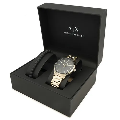 Armani Exchange Cayde Hediye Seti AX7119 Gold / Gold Saati