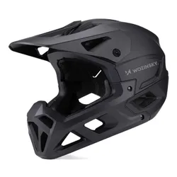 Kask rowerowy WOZINSKY HT-58CL Czarny Full Face MTB (rozmiar L)