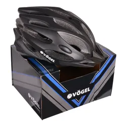 Kask rowerowy VÖGEL VKA-944 Czarny MTB z lampką (rozmiar L)