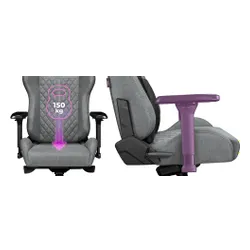 Fotel YUMISU 2050 Magnetic Jasnoszaro-czarny