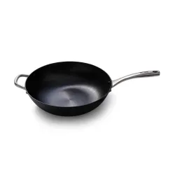 SKOTTSBERG Cast Iron 34 cm - patelnia / wok żeliwny na ognisko nieprzywierający