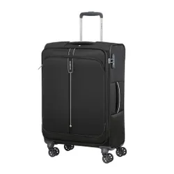 Walizka średnia poszerzana Popsoda Samsonite - black