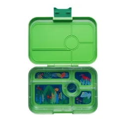 Lunchbox do pracy XL Yumbox Tapas 5 sekcji - jurassic green / jungle tray