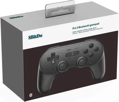 Pad 8BitDo Pro 2 Hall Effect do PC, Nintendo Switch, Android Bezprzewodowy Czarny