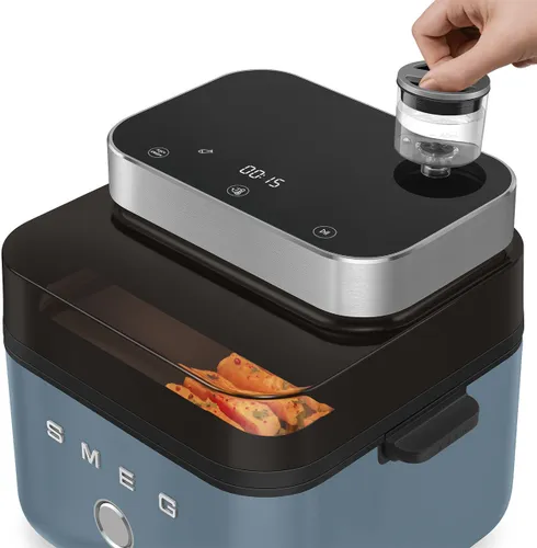 Air Fryer Frytkownica beztłuszczowa SMEG AFC01SBMEU 7l z okienkiem do obserwacji postępów gotowania