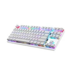 Klawiatura mechaniczna Motospeed K82 RGB - Outemu Red - biały