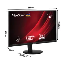 Monitor VIEWSONIC VG2709-2K-MHDU-2 27" 2560x1440px IPS 100Hz 4 ms [GTG]