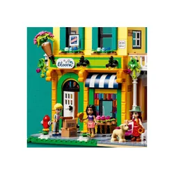 LEGO Friends 41732 şehir merkezinde iç mekan mağazası ve çiçekçi