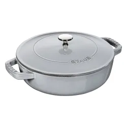 STAUB 24 cm - patelnia żeliwna z pokrywką