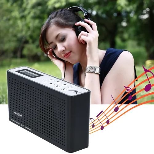 Radioodbiornik Opticum Sound Path Lite Radio FM Internetowe Wi-Fi Bluetooth Czarny