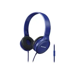 Słuchawki przewodowe Panasonic RP-HF100ME-A Nauszne Mikrofon Niebieski