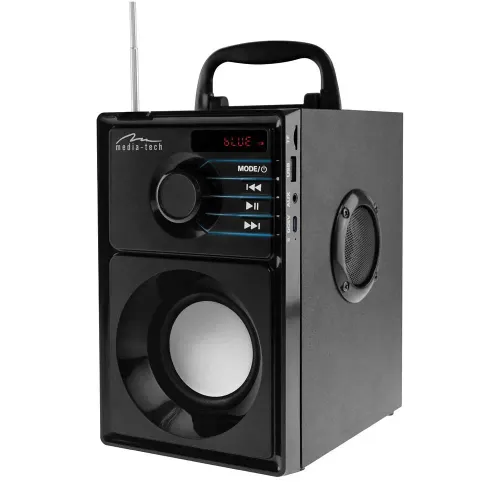 Głośnik Bluetooth Media-Tech BOOMBOX SILVER MT3179 15W Radio FM Czarny