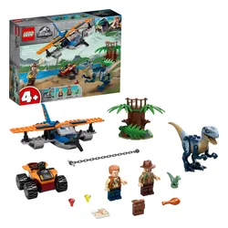 Конструктор Lego Jurassic World велоцираптор: на помощь биплану (75942)