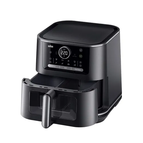 Air Fryer Frytkownica beztłuszczowa BRAUN MultiFry 7 HF7076BK 8l z okienkiem do obserwacji postępów gotowania