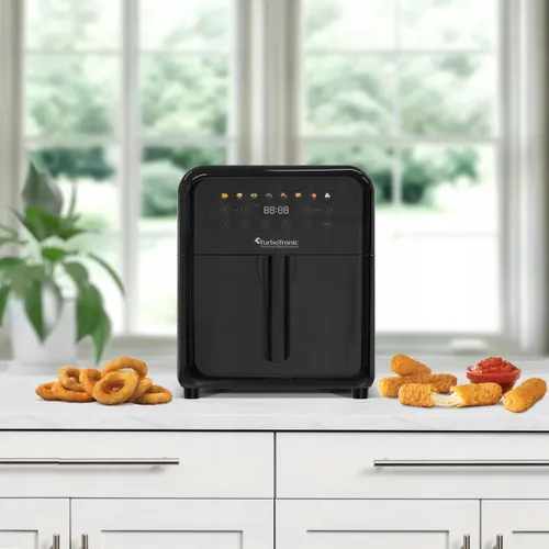 Air Fryer Frytkownica beztłuszczowa TURBOTRONIC TT-AF190 Czarny 6l 8 automatycznych programów