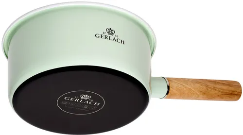 Zestaw garnków GERLACH Natur Enamel Pastelowa zieleń (6 elementów)