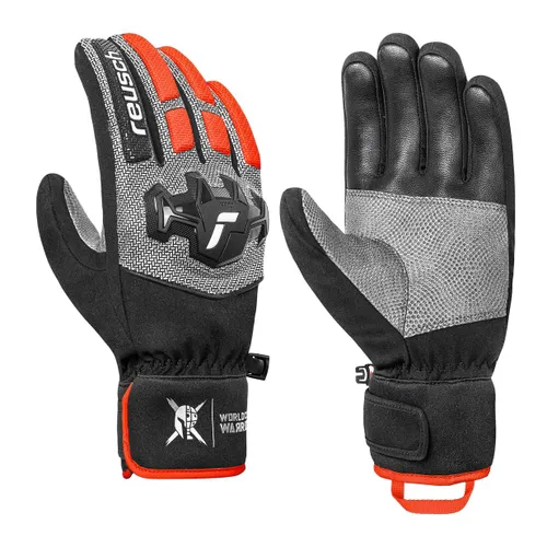 Rękawice narciarskie męskie Reusch Worldcup Warrior R-Tex XT black/silver/fluo red