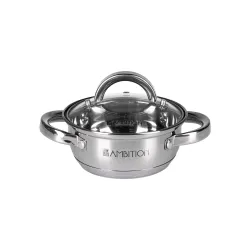 AMBITION Berry 1,1 l - garnek ze stali nierdzewnej z pokrywką