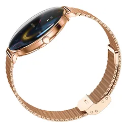 Smartwatch FOREVER SB-370 Lucca Różowe złoto + Pasek łaciaty