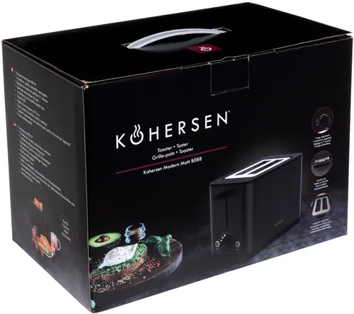 Toster KOHERSEN Modern Matt B088 Czarny
