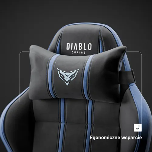 Fotel DIABLO CHAIRS X-One 2.0 Normal Size Czarno-niebieski