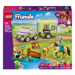 LEGO 42695 Friends Przyczepa z koniem i źrebaczkiem