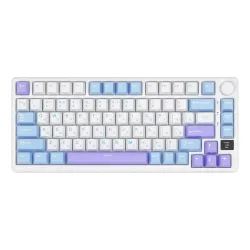 Klawiatura mechaniczna Royal Kludge RK-M75 Taro Milk Brown Switch Biało-Błękitny