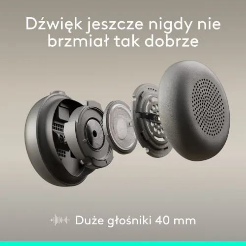 Słuchawki LOGITECH Zone Wired 2 Przewodowe, Nauszne, ANC Grafitowy