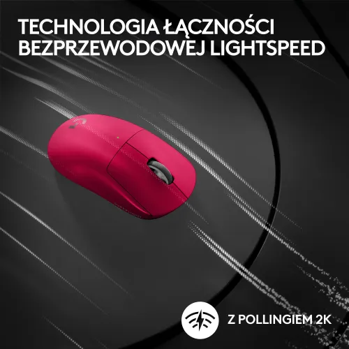 Myszka gamingowa Logitech G Pro X Superlight 2 - różowy