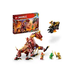 LEGO Ninjago 71793 lav ejderhası ateş dalgasına dönüşüyor