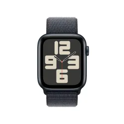 Apple Watch SE 2gen GPS koperta 40mm z aluminium Północ sportowa opaska Atramentowy