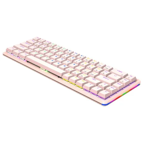 Klawiatura mechaniczna Rampage Rebel Outemu Red Różowy