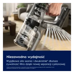 Odkurzacz Electrolux Hygienic 600 WET EP61H21WET 50min Funkcja mycia Wymienny akumulator