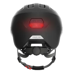 Kask rowerowy ABUS Smiley 3.0 Ace LED Velvet Czarny dla Dzieci (rozmiar M)