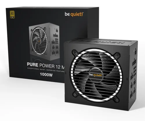 Zasilacz be quiet! Pure Power 12 M 1000W 80+ Gold Czarny