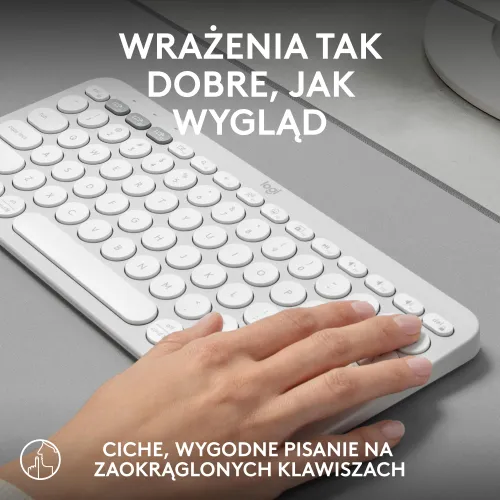 Klawiatura membranowa Logitech Pebble Keys 2 K380s - biały