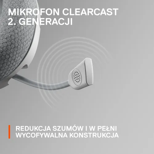 Słuchawki przewodowe z mikrofonem SteelSeries Arctis Nova 1 PS Nauszne Biały