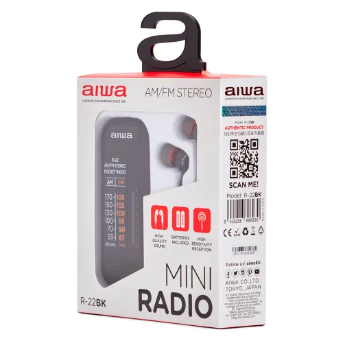 Radioodbiornik Aiwa R-22BK Radio FM Czarny