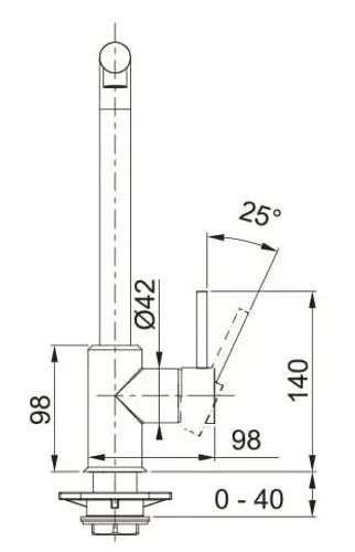 Bateria FRANKE Sirius 115.0668.279 Chrom/Onyx