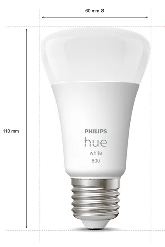 Inteligentna żarówka LED PHILIPS HUE 929001821623 9W E27 Bluetooth, ZigBee (2 szt.)