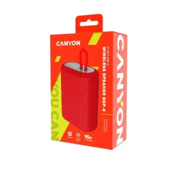 Głośnik Bluetooth Canyon BSP-4 5W Radio FM Czerwony