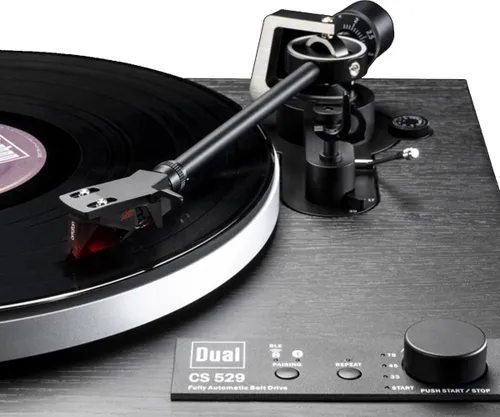 Gramofon DUAL CS 529 BT Czarny, Automatyczny, Napęd paskowy,PrędkośĆ odtw. 33,45,78 obr./min,Bluetooth