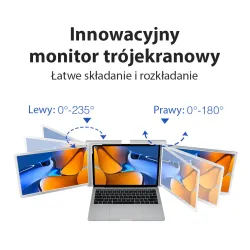 Monitor Extralink Dual Screen S300 13,3" Full HD IPS do laptopa