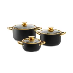 Zestaw garnków Ambition Royal Steel Indukcja Stal nierdzewna 6 elementów