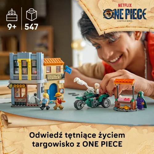 LEGO 75642 ONE PIECE: Столкновение с капитаном Смокером, набор кубиков 9+