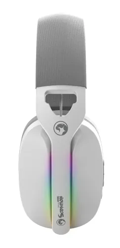 Słuchawki bezprzewodowe z mikrofonem Marvo Pulz 70W Nauszne Biały