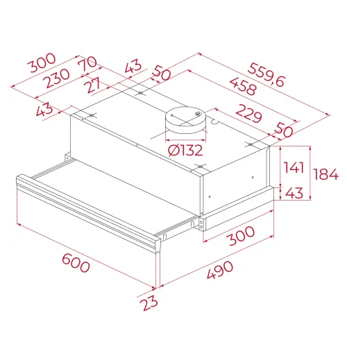 Okap Teka CNL 6415 Plus Srebrny