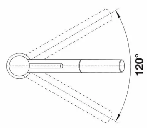 Bateria BLANCO Kano-S 525040 Biały/chrom